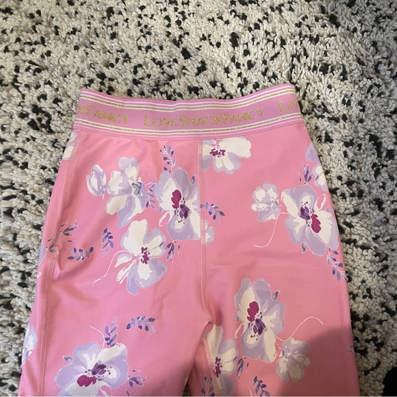 LoveShackFancy Pink and Gold Leggings - Picture 3 of 8